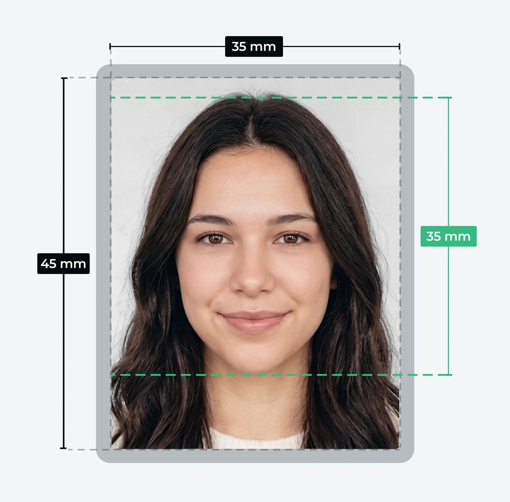 Normes photo d'identité France 35x45mm